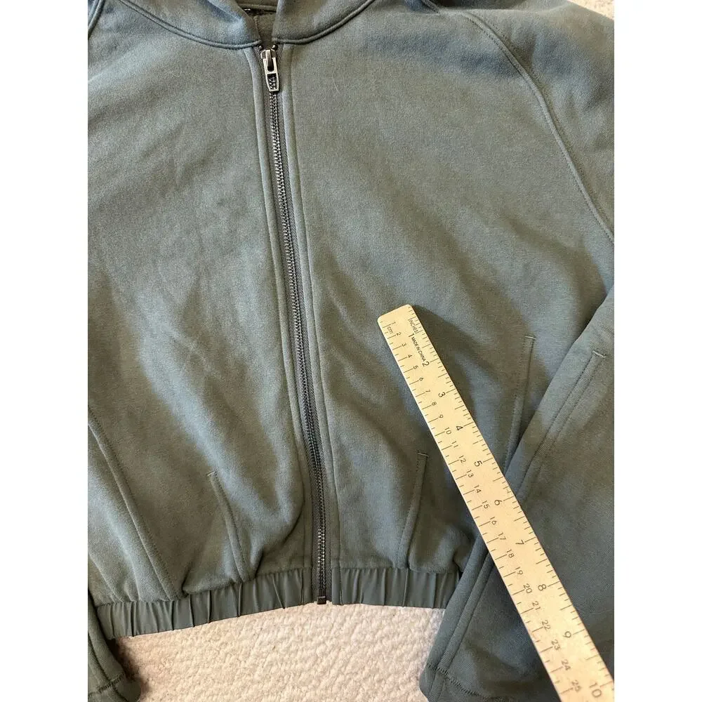 Lululemon Scuba Oversized Full Zip Cropped Hoodie Jacket Size 10